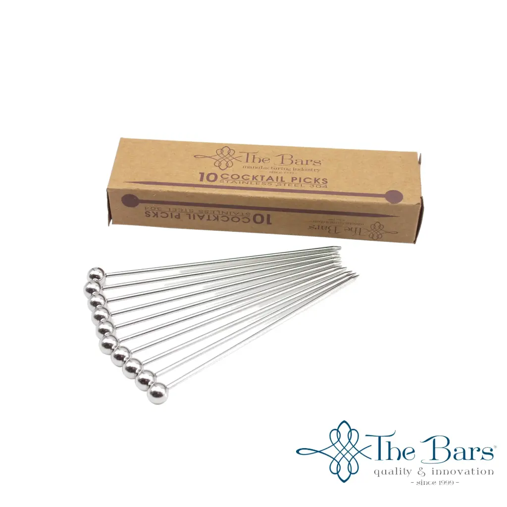 Pincho Frutas Inox. Cabezal Bola Pack 12 Unid