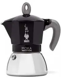 Cafetera Bialetti Induccion Negra 4 Tazas