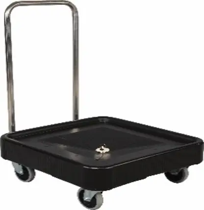 Carro Cestas Lavado Negro Con Asa 58X58X22/90 Cm.