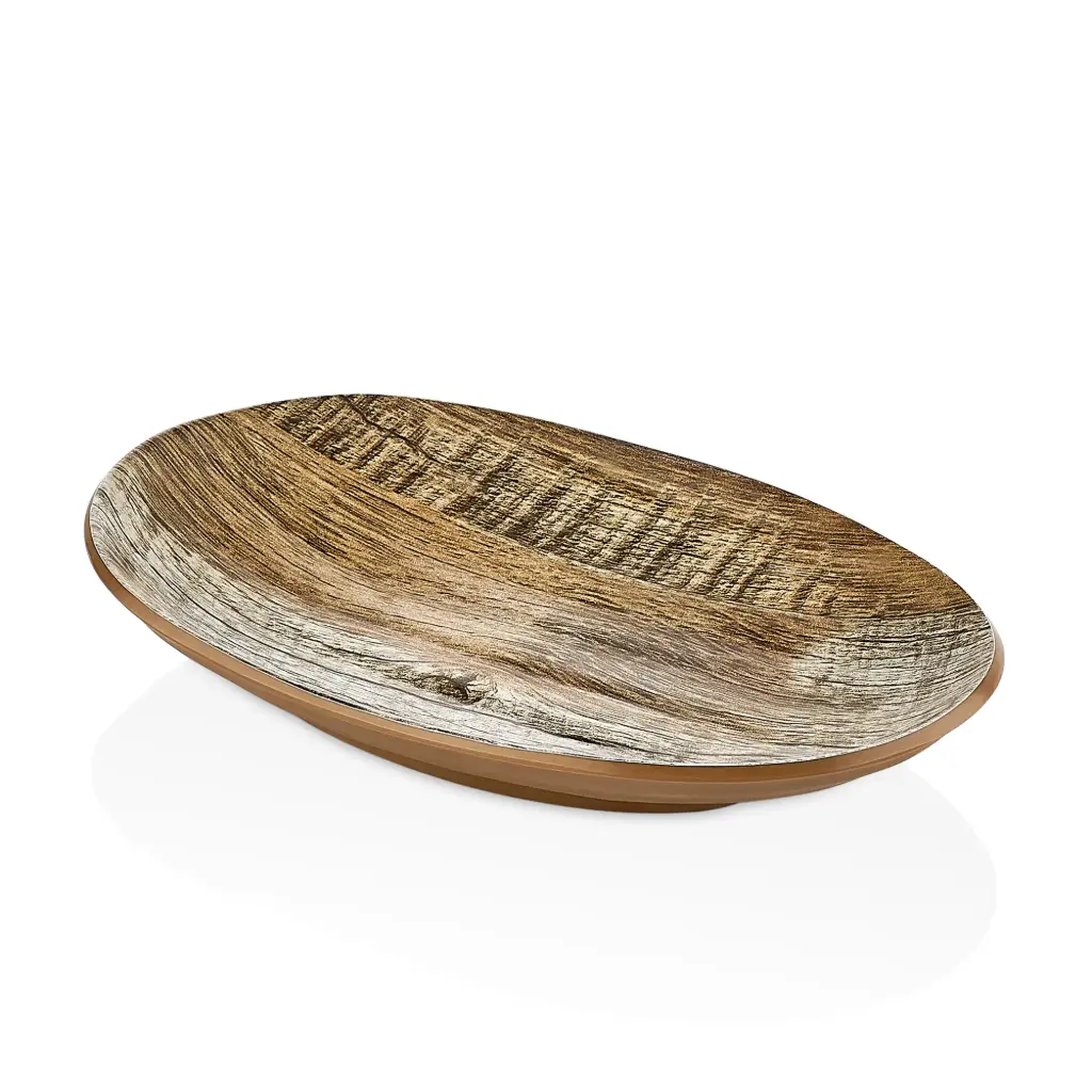 Fuente Oval Melamina Sierra 23X14,5X3,5 Cm.