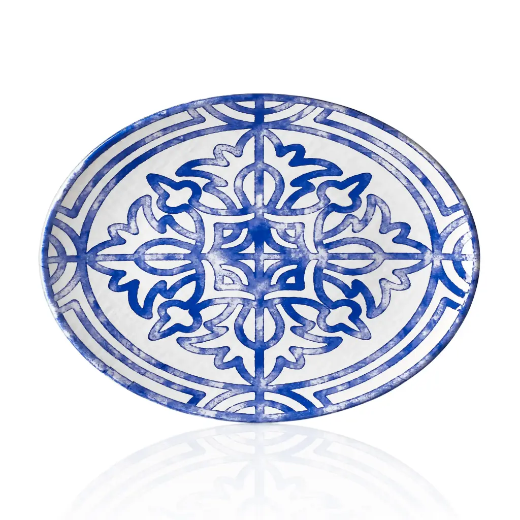 Fuente Oval Melamina Tilda Sevilla 39X29 Cm.