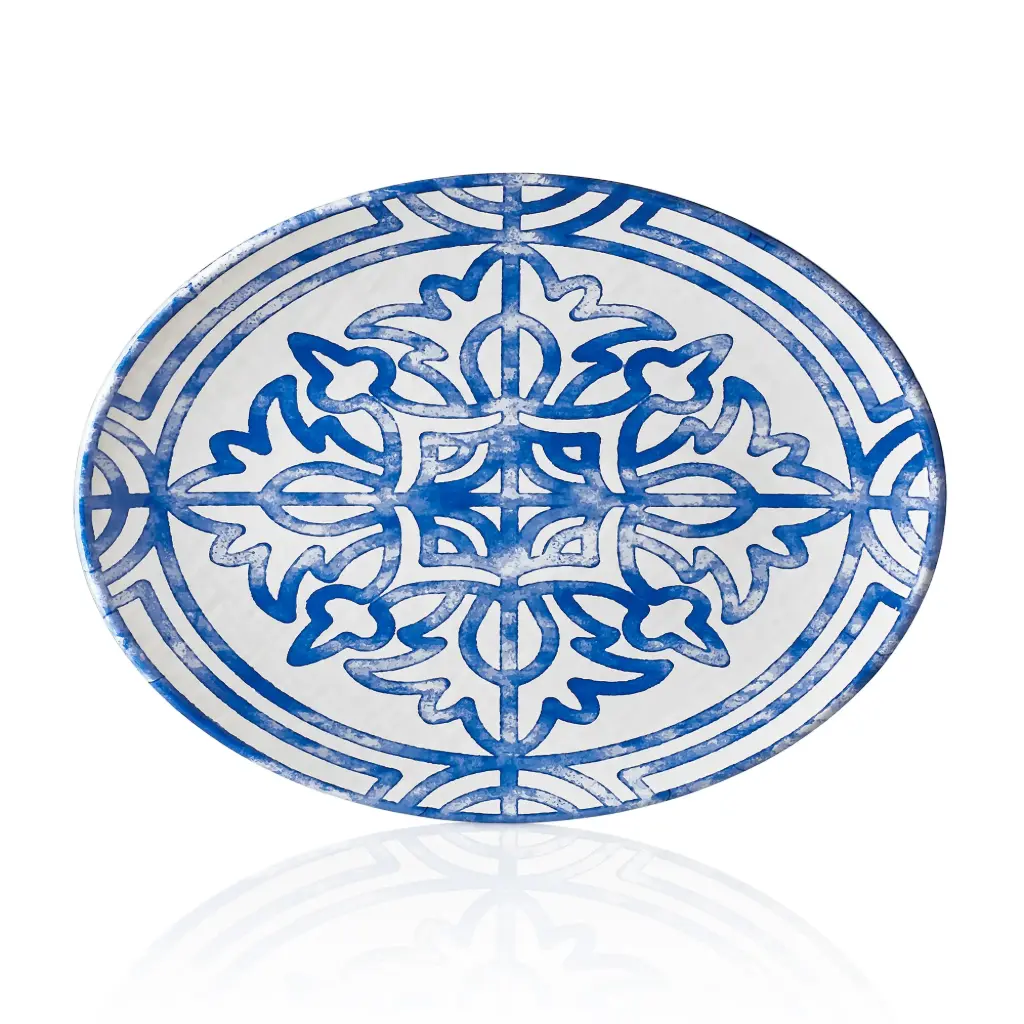 Fuente Oval Melamina Tilda Sevilla 49X36 Cm.
