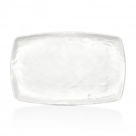 Fuente Rectangular Melamina Pizarra Blanca 37X23.5 Cm.