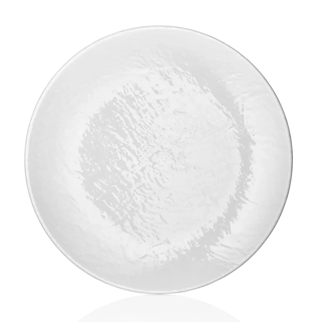 Plato Buffet Melamina Tilda Blanco 45 Cm.