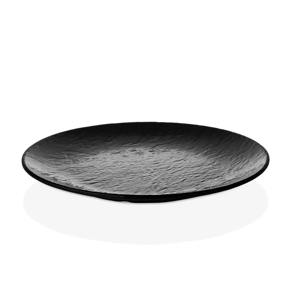 Plato Buffet Melamina Tilda Negro 45 Cm.