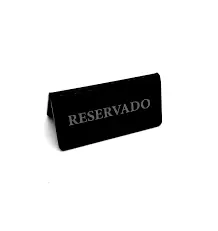 Reservado Mesa Metacrilato Negro 12X6 Cm.