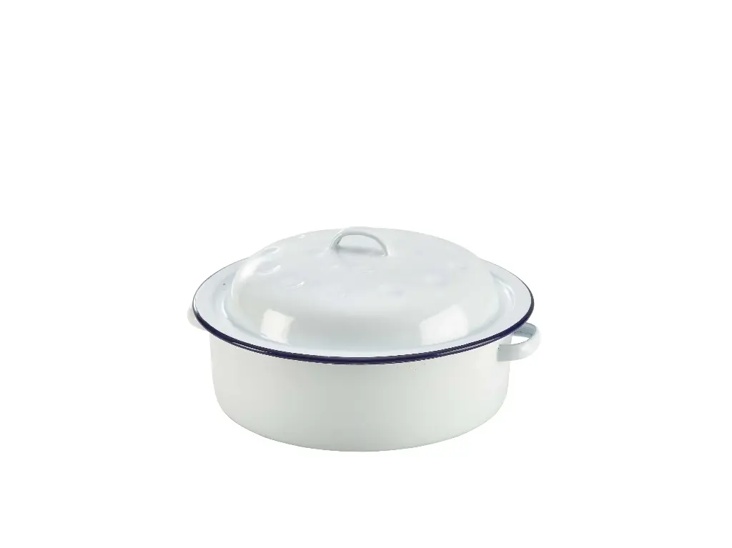 Cacerola Enamel Filo Azul C/Tapa 26 Cm.