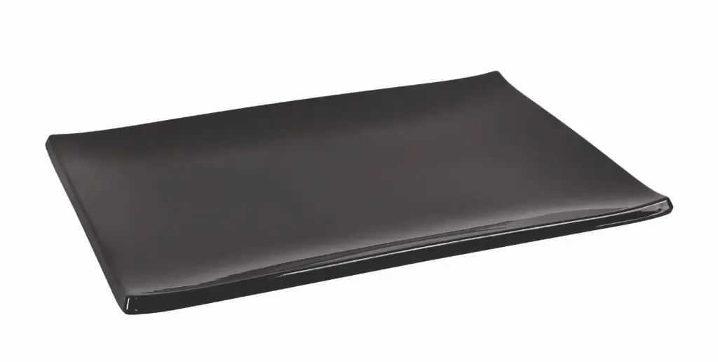 Fuente Rectangular Criollo Negra Melamina 29,5X20,5X2,5 Cm.