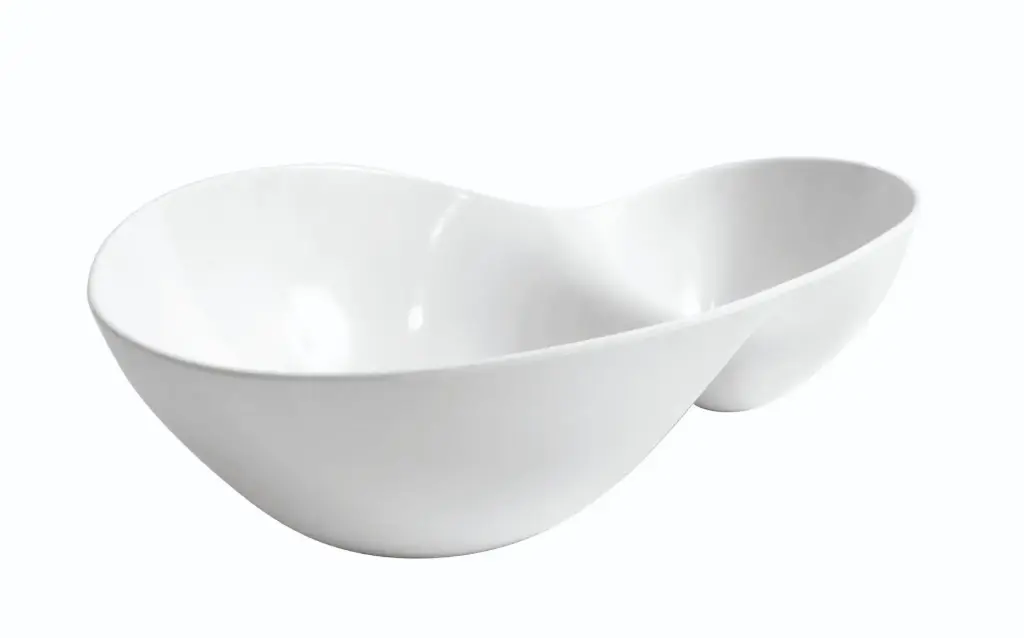 Bol Degustacion 2 Compartimentos Melamina 28,2X19,2X8,6 Cm.
