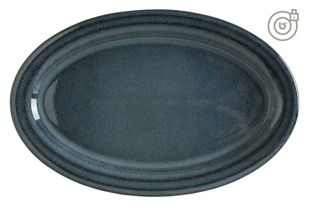Zz26 Bandeja Oval Ocean Halo 40 Cm.