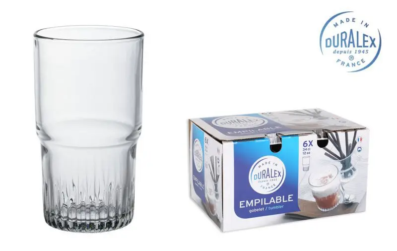 Zz26 Vaso Dx. Apilable Alto 34 Cl. 6 Unid.