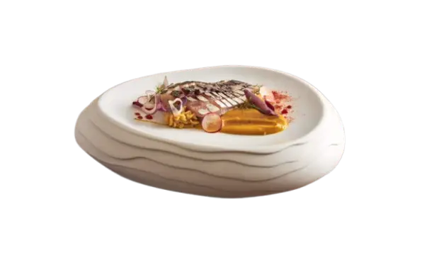Fuente Oval Terra Blanca 26X19 Cm.