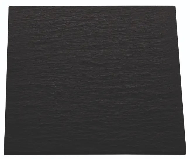 Zz26 Plato Pizarra Africa Negro 20X20X0,6 Cm.