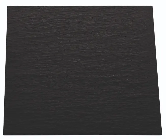 Zz26 Plato Pizarra Africa Negro 25X25X0,6 Cm.