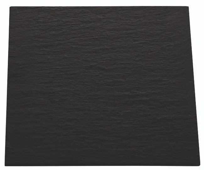 Zz26 Plato Pizarra Africa Negro 31X31X0,6 Cm.