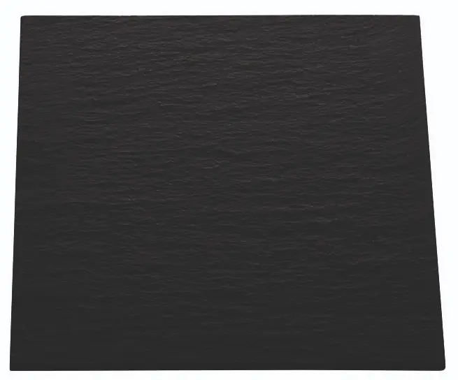Zz26 Plato Pizarra Africa Negro 15X15X0,6 Cm.