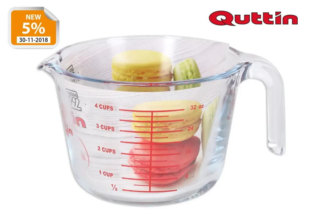 Jarra Medidora Quttin Vidrio 100 Cl.
