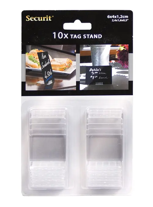 Peana Buffet Acrilica Transparente 10 Unid.