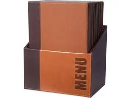 Porta Menus Trendy A4 Marron