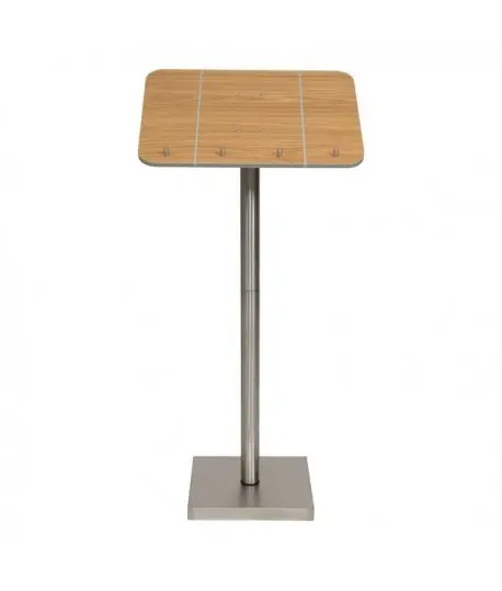 ATRIL INOX. MADERA 54.2X36.7X113.7 CM.