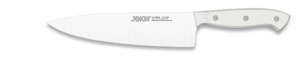 Cuchillo Cocinero Premiun Chef Forjado Blanco 20 Cm. 