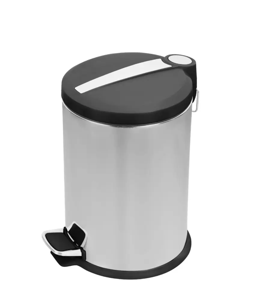 Cubo Basura Pedal Inox. Confortime 12 L.