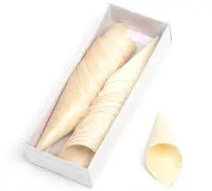 Cono Madera 8X3,5 Cm. 100 Unid.