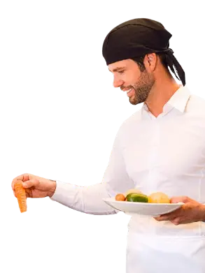 GORRO COCINA ROLL DRAP PIRATA NEGRO