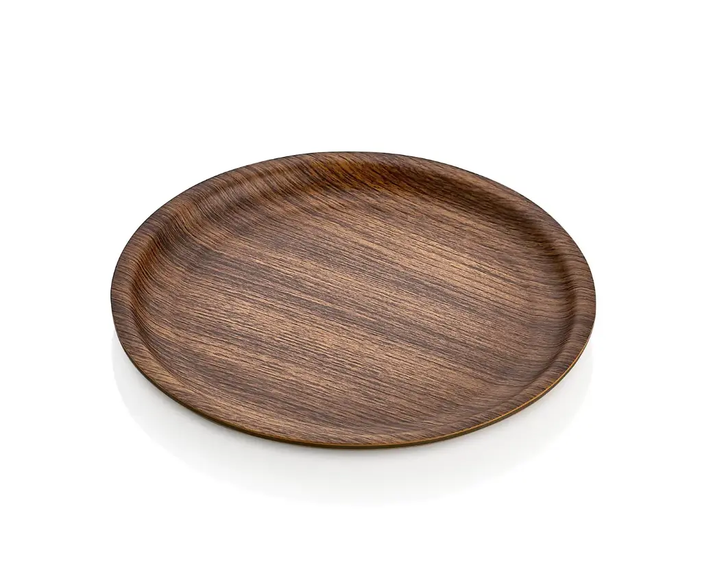 Plato Redondo Madera Ps. 19 Cm.	