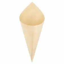 Cono Madera 12,5X5 Cm. 100 Unid.