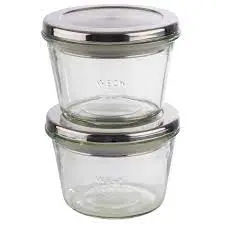 Zz26 Tarro Weck Con Tapa 11X7,5 Cm. 2 Unidades
