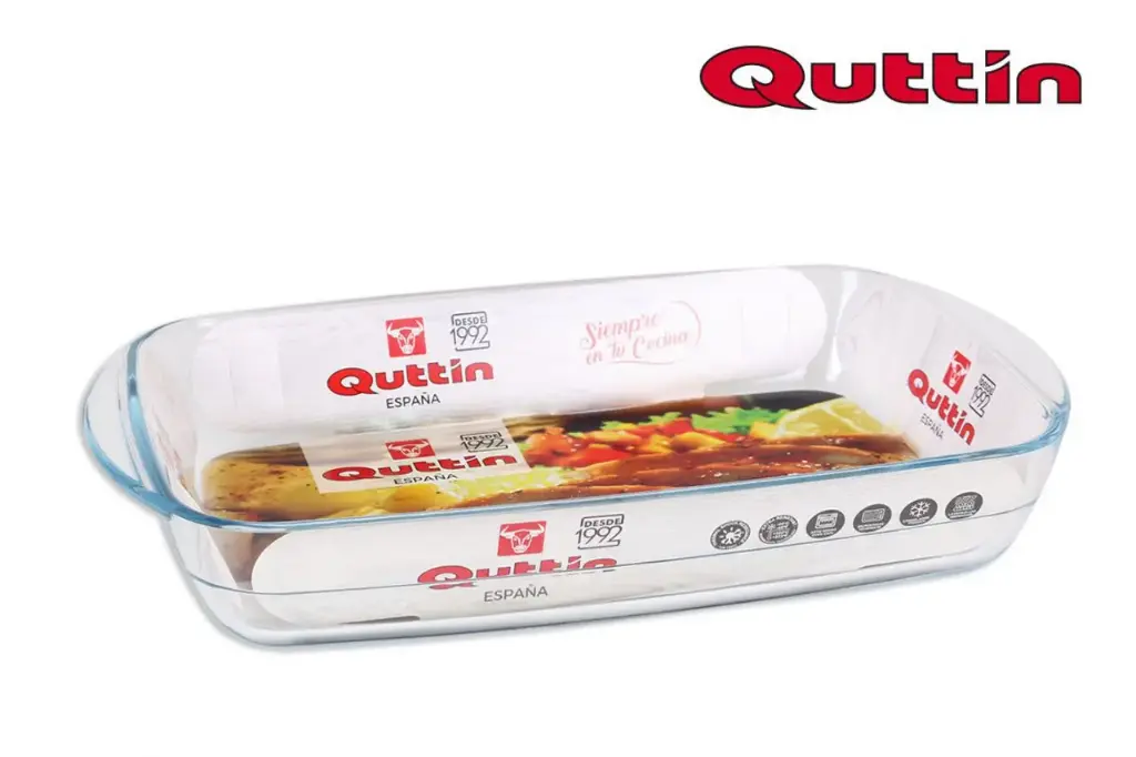 Fuente Horno Rectangular Vidrio 32,5X20 Cm.