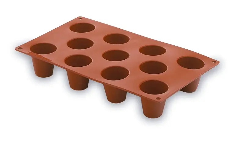 Molde Cilindrico Melamina 11 Cavidades 45X48 Mm.