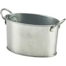 Cubo Degustacion Galvanizado Oval 12X8.5X6.5