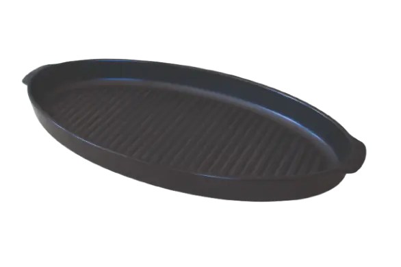 FUENTE OVAL GRILL NEGRA 47 CM.