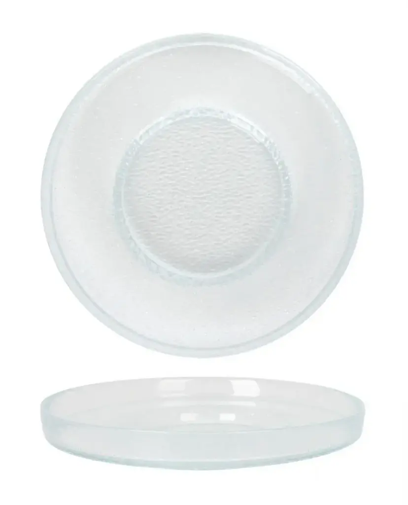 Plato Degustacion Corfu Transparente 24X4 Cm.