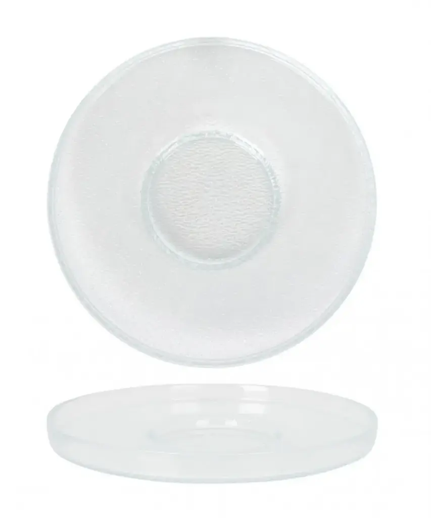 Plato Degustacion Corfu Transparente 32X4 Cm.