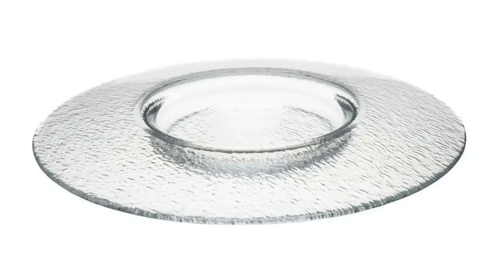 Plato Degustacion Oppidum Transparente 28X3 Cm.