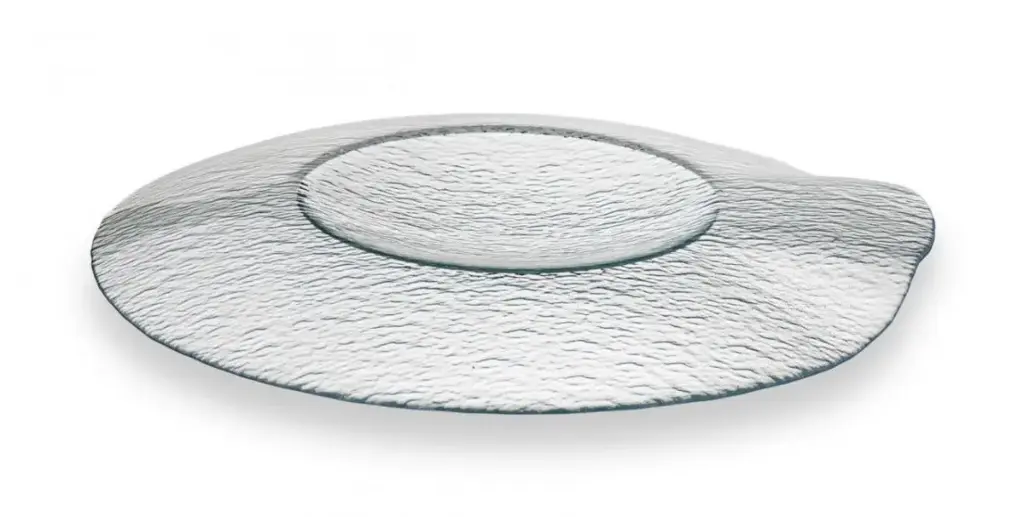 Plato Degustacion Oppidum Transparente 29X2.5 Cm.