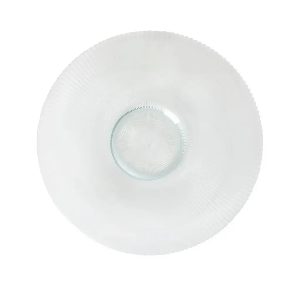 Plato Degustacion Siddi Transparente 26X3 Cm.