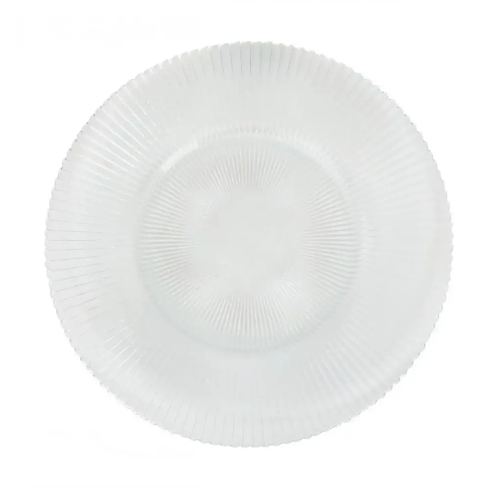 Plato Llano Siddi Transparente 22.5X1.5 Cm.