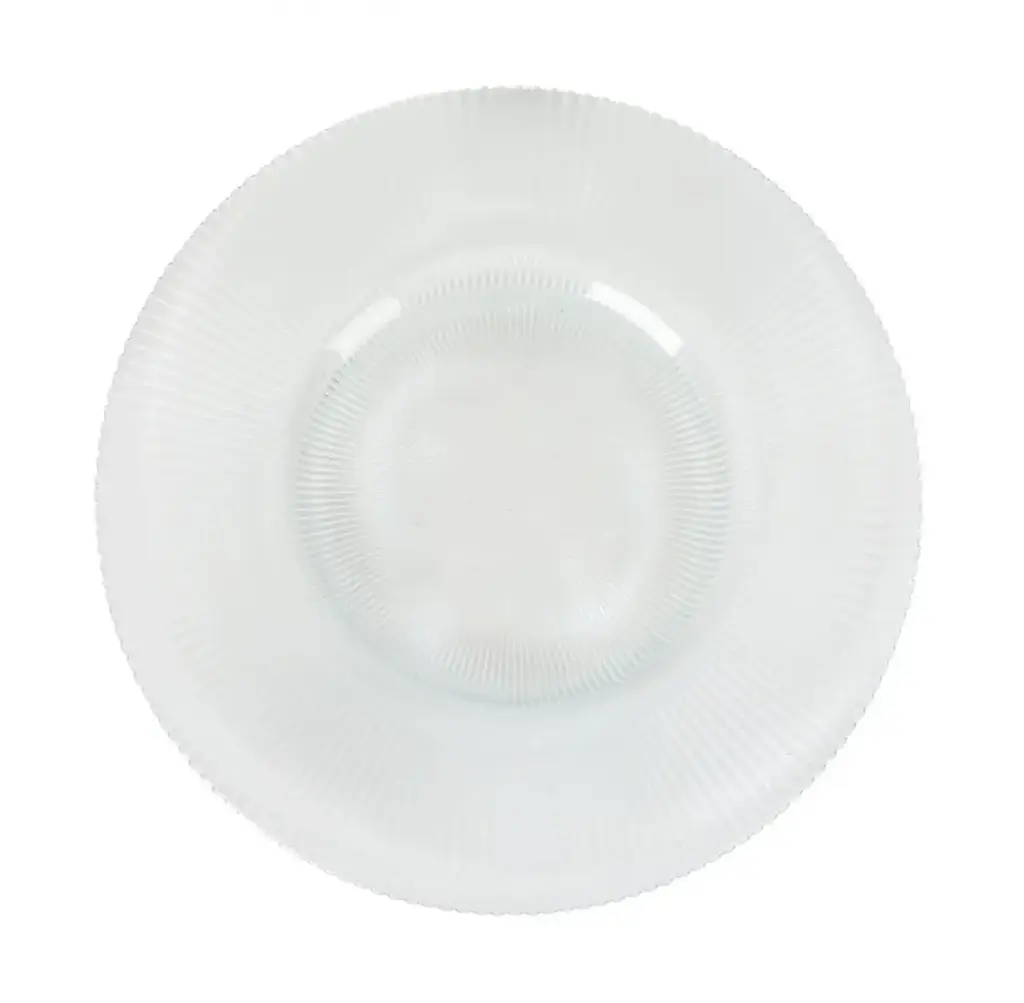 Plato Llano Siddi Transparente 28X1.5 Cm.