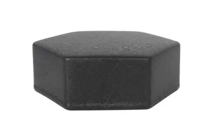 Plataforma Hexagonal Karasawa Negra 17.5X17.5X4 Cm.