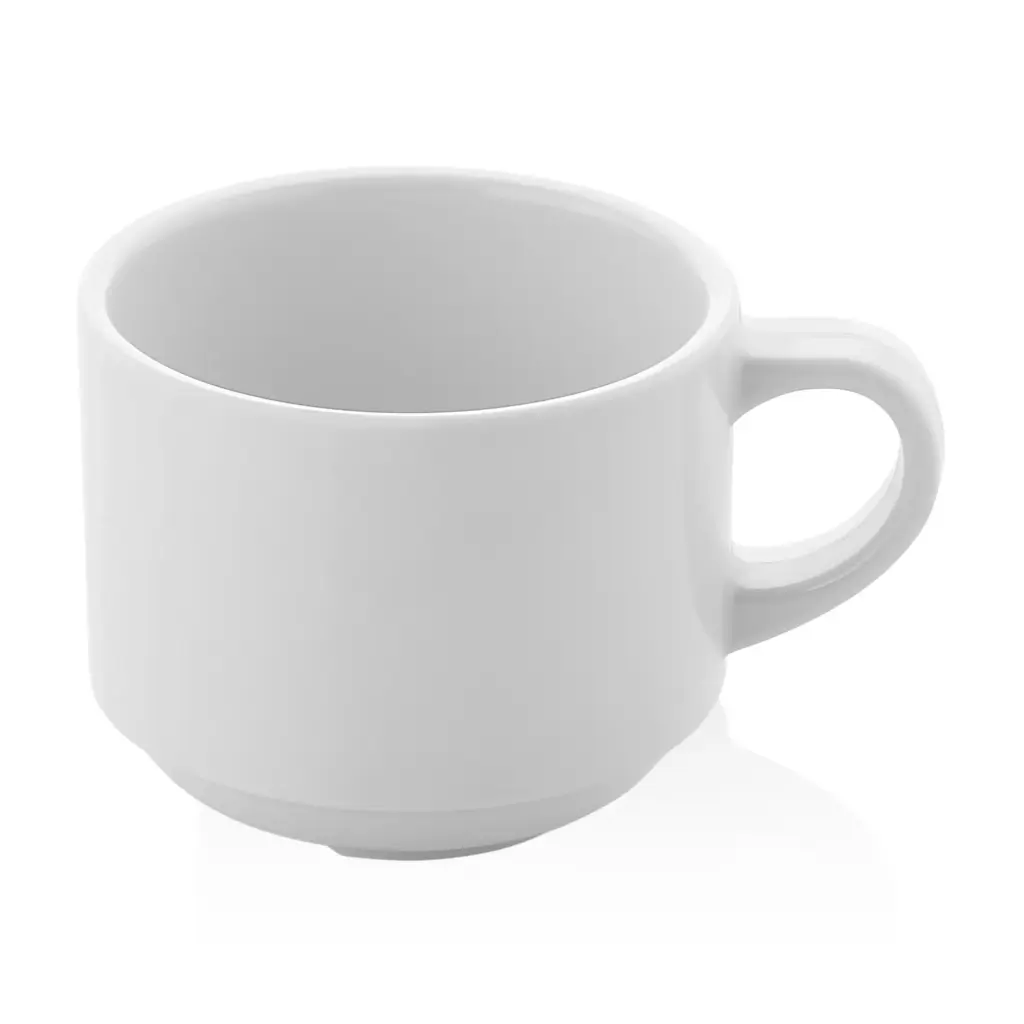 Taza Desayuno Melamina Blanca Apilable 25 Cl.
