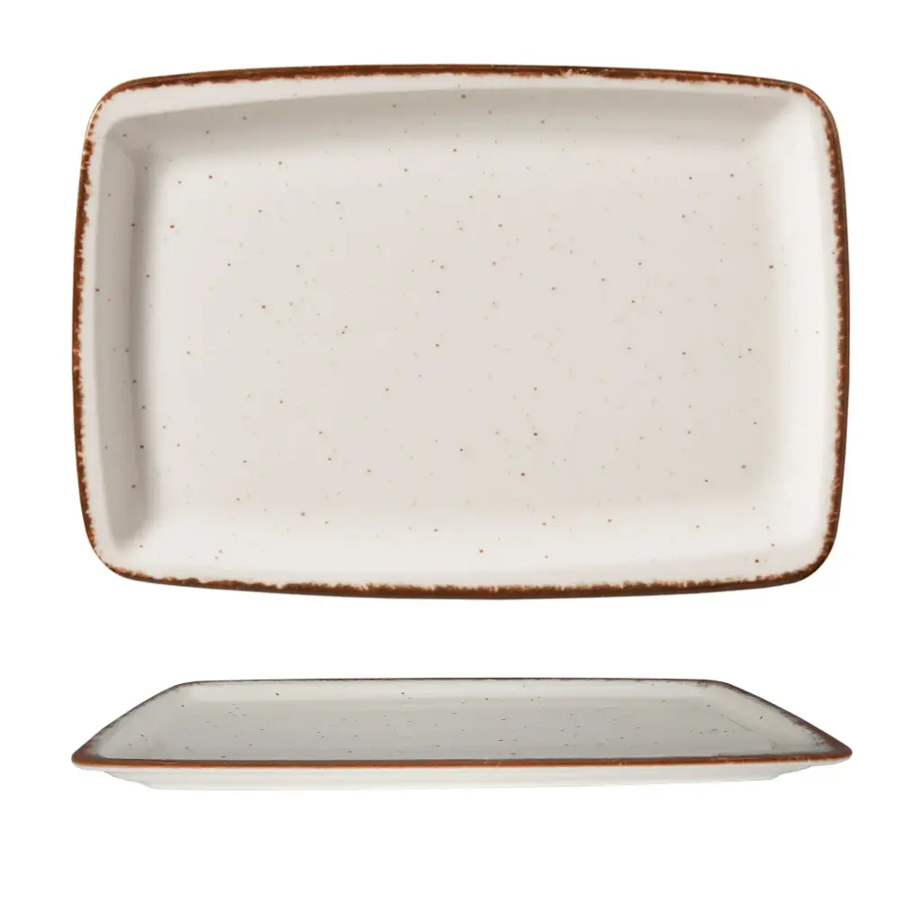Fuente Rectangular Eo Side 37X25 Cm.