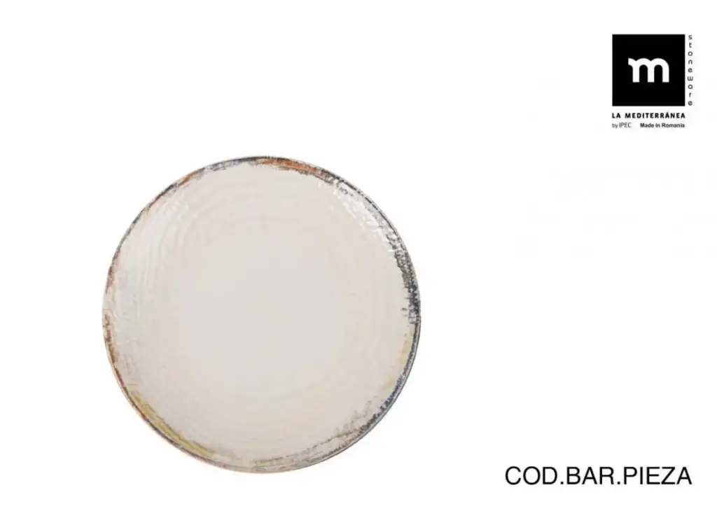 Plato Postre Albus Monaco Brillo 20 Cm.