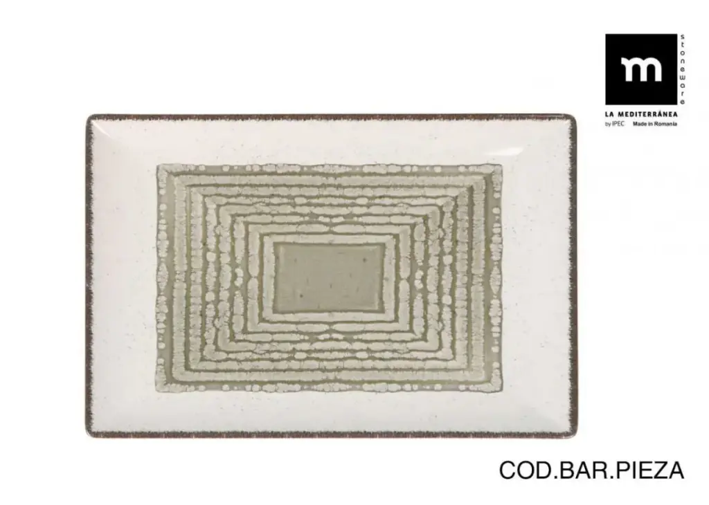 Fuente Rectangular Occhio Brillo 30X20 Cm.