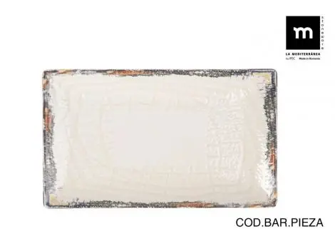Fuente Rectangular Albus Elite Brillo 25X15 Cm. 