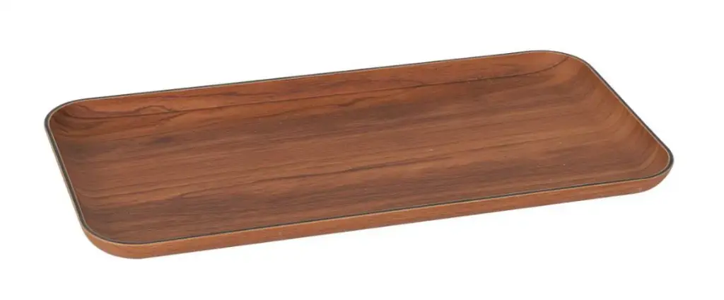 Fuente Rectangular Ps. Marron 33X15.5X2.5 Cm.
