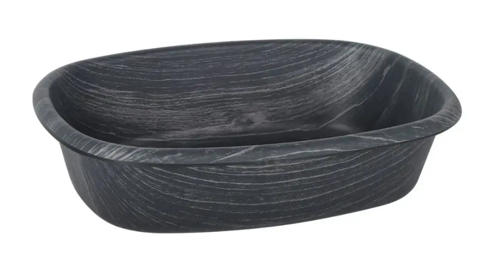 Ensaladera Oval Ps. Negra 19X14,5X5,5 Cm.